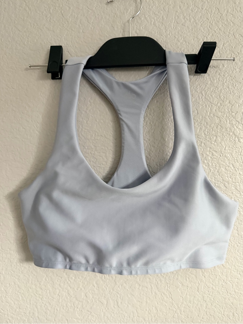 ALO Yoga Light Gray Racerback Sports Bra